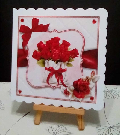 Beautiful Red Roses Mini Kit  by Benita Jenkinson
