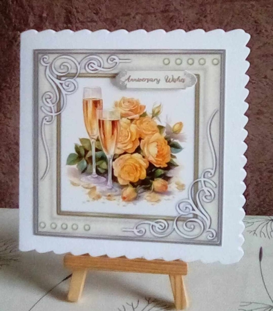 8x8 Mini Kit , Beautiful Sunshine Roses and Champagne  by Benita Jenkinson