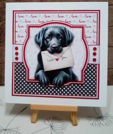 LOVE - BLACK LABRADORS - anniversary, valentines,  by Benita Jenkinson