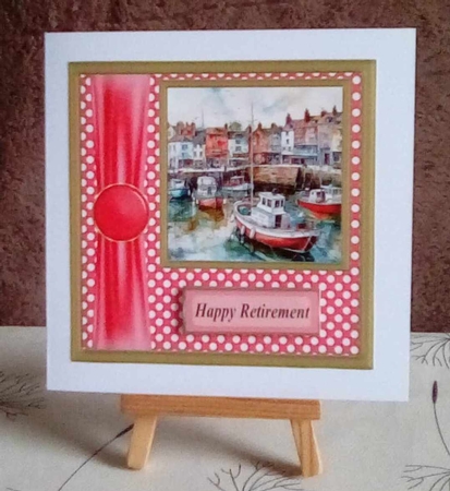Harbor scene card front 12 by Benita Jenkinson