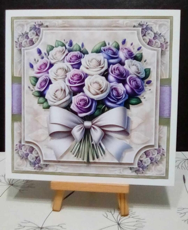 Heart Of Roses Card Front Kit-7 by Benita Jenkinson
