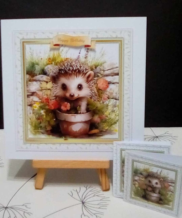 8x8 Mini Kit, Beautiful Hedgehog Toppers by Benita Jenkinson
