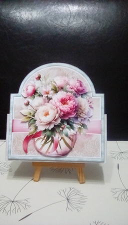 Pastel Peonies Tent Card Kit by Benita Jenkinson