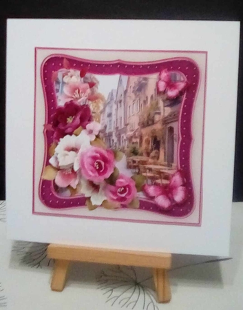 Pavement Cafe - Decoupage Card Mini Kit by Benita Jenkinson