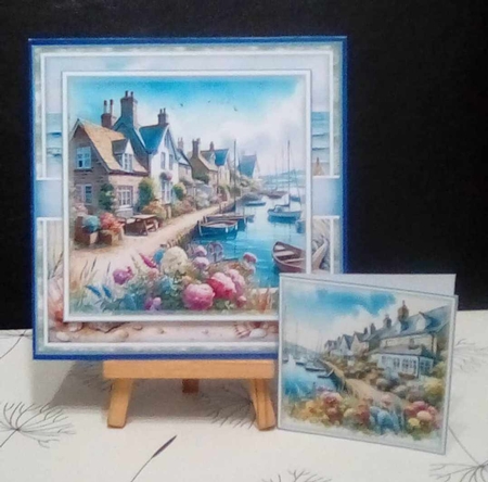 Pretty Coastal Cottages Mini Page Kit by Benita Jenkinson