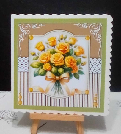 8x8 Mini Kit, Beautiful Daffs and Roses by Benita Jenkinson