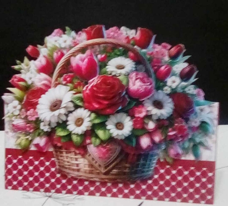 Basket Of Love Tent Card Kit-2 by Benita Jenkinson