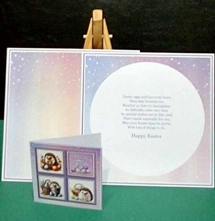 8x8 Easter Hedgehogs Mini Kit  by Benita Jenkinson
