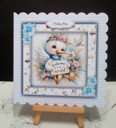 2 , 8x8 Mini Kits, Welcome To the World Little One by Benita Jenkinson
