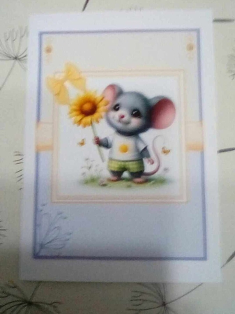 Cute Little Daisy Mouse by Benita Jenkinson