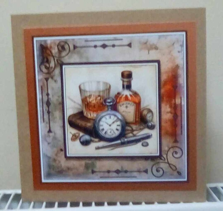 8x8 Whisky Heaven 1 Mini Kit - x5 A4 sheets  by Benita Jenkinson