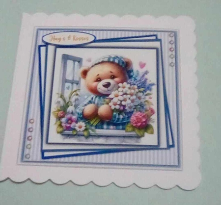 8x8 Mini Kit, Gorgeous Teddy in The Window by Benita Jenkinson