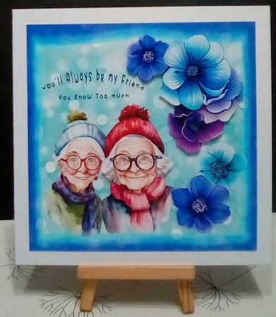 Youll Always Be My Friend - Decoupage by Benita Jenkinson