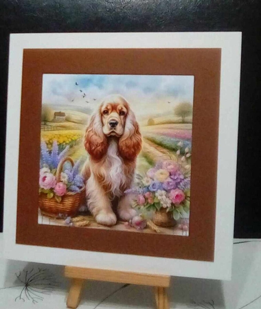 Charming Spring Garden Dogs 11 by Benita Jenkinson