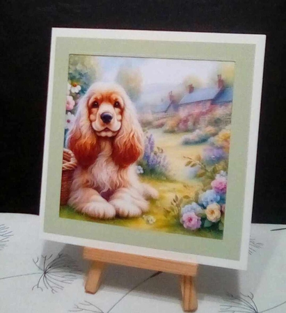 Charming Spring Garden Dogs 11 by Benita Jenkinson