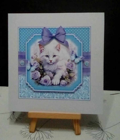 Kitten in Flowers No.4 by Benita Jenkinson