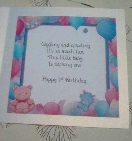 Birthday inserts 1-10 set 1 by Benita Jenkinson