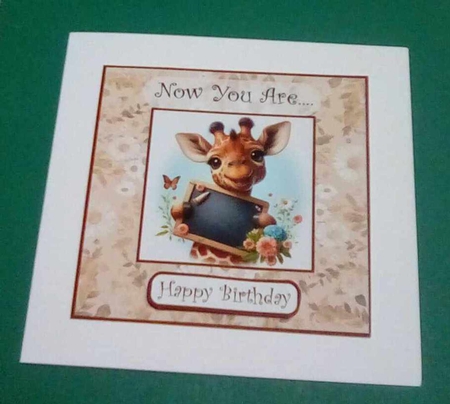 Birthday Baby Giraffe by Benita Jenkinson