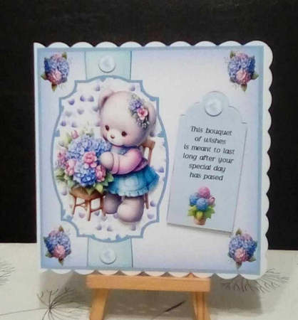Hydrangea Bear sends greetings by Benita Jenkinson
