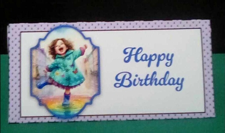 Sploshy Rainbow Girl Money Wallet by Benita Jenkinson