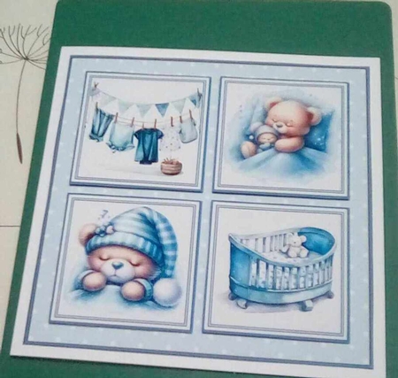 8x8 Baby Boy 1 Mini Kit - x4 A4 Sheets by Benita Jenkinson