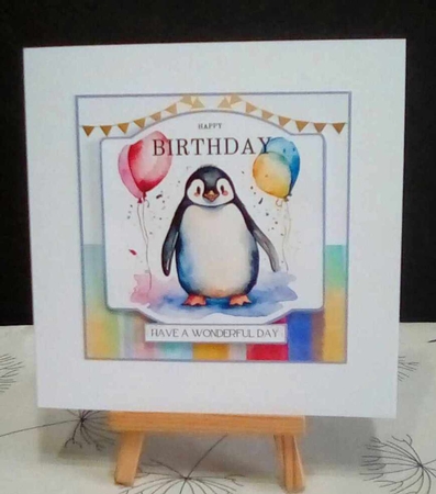 Rainbow Penguin Birthday Mini Kit by Benita Jenkinson