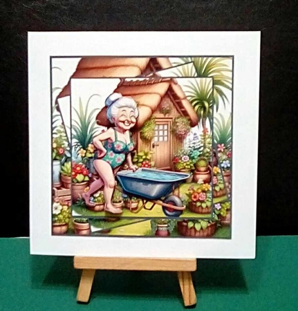 Barrow Bathing Beauty 8x8 by Benita Jenkinson