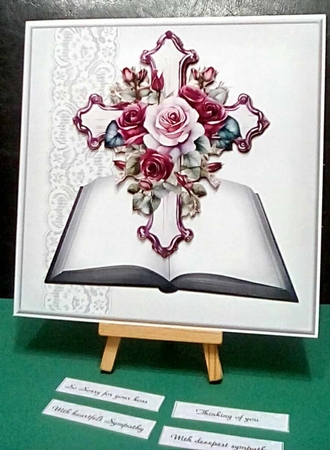 Sympathy  Roses Cross   Mini Kit by Benita Jenkinson