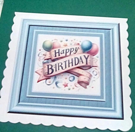 Male Birthday 7 x 7 Card by Benita Jenkinson