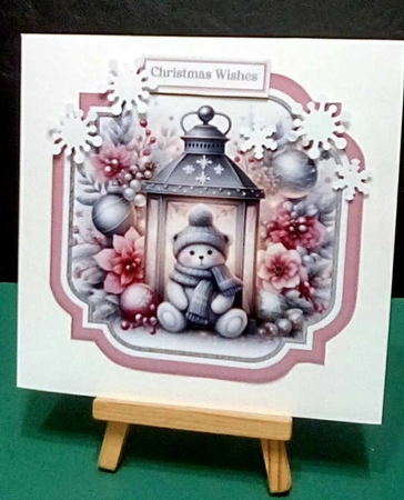 Pink Christmas Lantern Toppers CU4CU/PU/CU by Benita Jenkinson