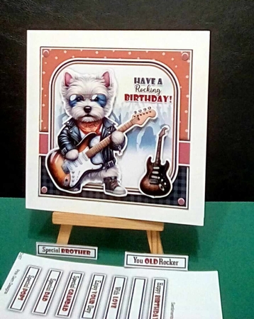 Rocking Birthday Westie Mini Kit by Benita Jenkinson