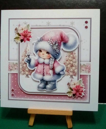 Pink Christmas Girl Mini Kit by Benita Jenkinson