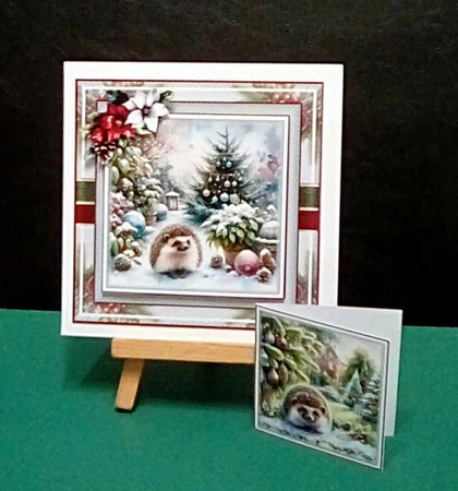 Festive Hedgehog Mini Page Kit by Benita Jenkinson