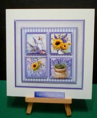 Sunflowers and Lavender - Square Layers Card Mini Kit by Benita Jenkinson