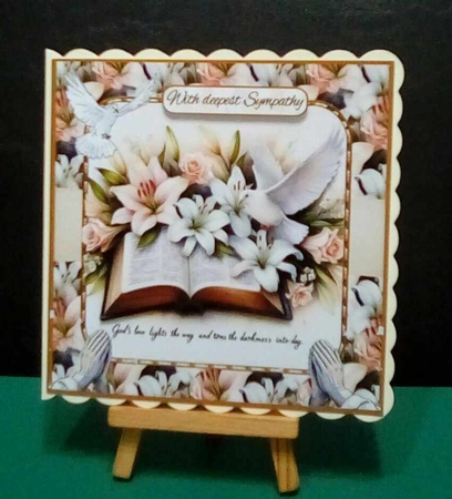 Doves and lilies Sympathy by Benita Jenkinson