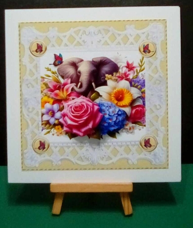 wild animals flowers roses carnations daffodils freesia belated by Benita Jenkinson