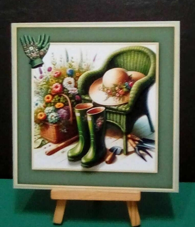 A seat in the garden by Benita Jenkinson