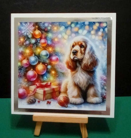 O Christmas Tree Dogs 14 by Benita Jenkinson
