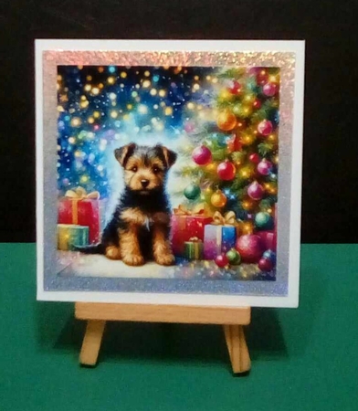 O Christmas Tree Dogs 14 by Benita Jenkinson