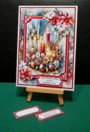 Beautiful Christmas Candles - 5x7 by Benita Jenkinson