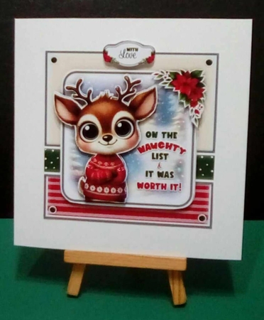 Naughty Reindeer Mini Kit by Benita Jenkinson