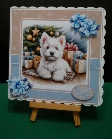 7x7 Westies at Christmas Mini Kit - x9 A4 Sheets  by Benita Jenkinson