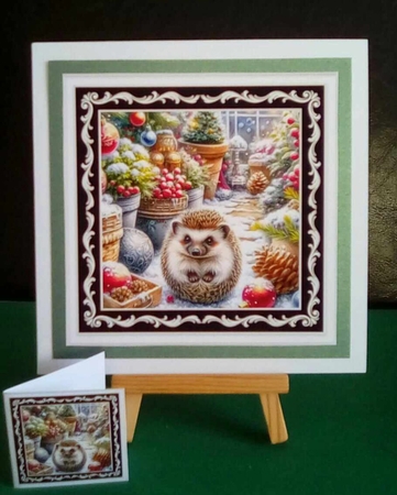 Christmas Hedgehog Kit With Gift Tag by Benita Jenkinson