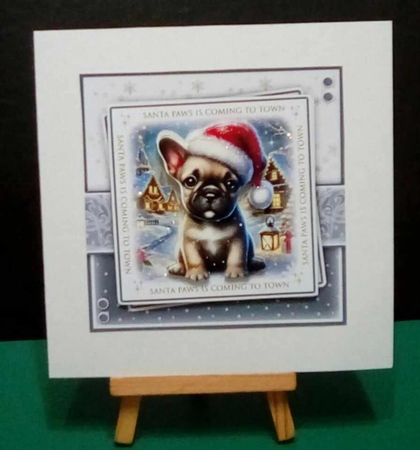 Santa Paws French Bulldog by Benita Jenkinson