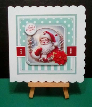 Jolly Santa Card & Toppers Set by Benita Jenkinson