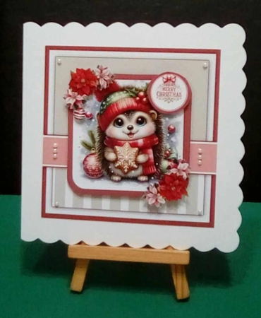 Winter Hedgehog Card & Toppers Set by Benita Jenkinson
