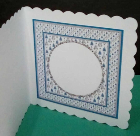 Hedgehog Post Blue 1 Decoupage Card Kit by Benita Jenkinson