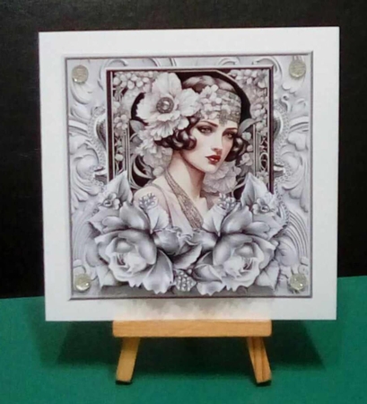 Flapper Girl Silver Grey   Mini Kit by Benita Jenkinson