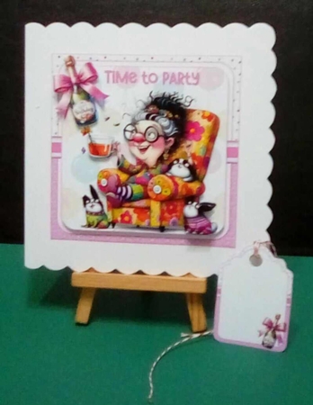 7x7 Its wine oclock choice of four mini kit by Benita Jenkinson