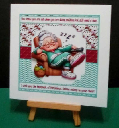 Doing nothing but still need a nap 8x8 by Benita Jenkinson